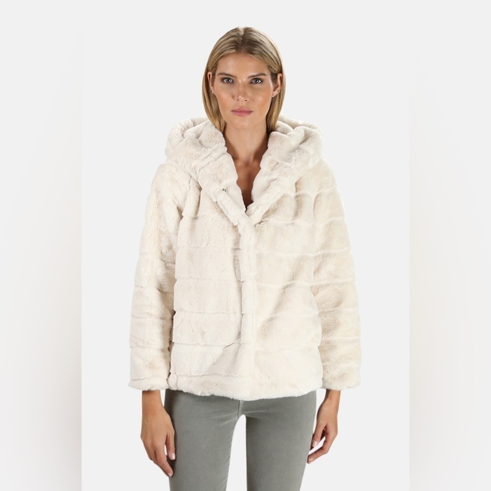 Apparis Marie Hooded Faux Fur Jacket Sz-XS